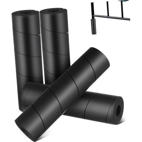 Protections de pieds de lit réglables noires pour une protection (1/5)