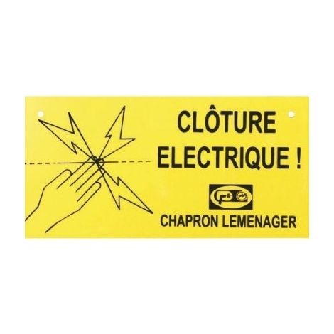 Avviso per recinzione elettrica - Chapron