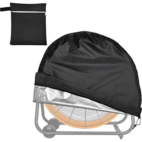 VEGARD Housse de ventilateur industriel, housse de ventilateur d'extérieur, housse résistante à l'eau et à la poussière pour ventilateur de sol haute vitesse de 61 cm, ventilateur à tambour, (1/5)