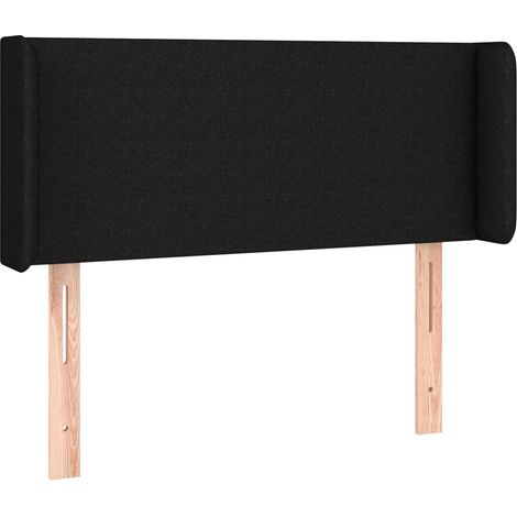 Maison Exclusive - Kopfteil mit Ohren Schwarz 83x16x78/88 cm Stof