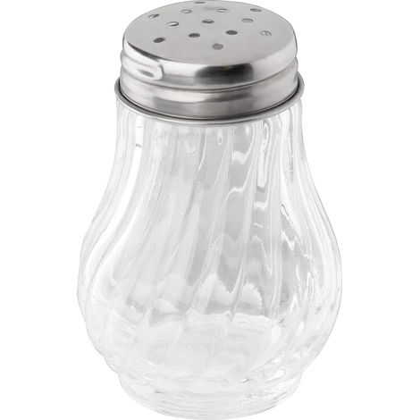 1 Salière Et Poivrière En Verre 50 Ml, Acier Inoxydable Argenté, Pour Cuisine Et Table (1/2)
