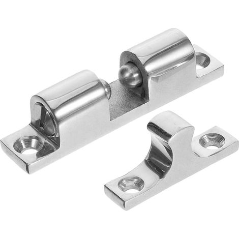 Pestillo de acero inoxidable de doble bola de 43 mm para cajones y puertas de barcos, dispositivo de retención marino resistente al viento, para uso en barcos y camping. (1/5)