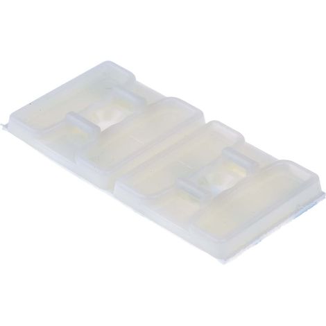 Embase pour serre-câbles autoadhésive 29mm x 29 mm, Ø fixation 5mm ( Prix pour Paquet de 50 )