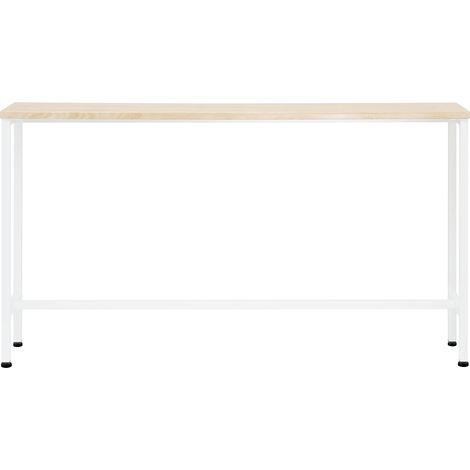 SoBuy Tavolo da Consolle Vintage Tavolo da Ingresso Tavolo per Divano salvaspazio L120P20A65 cm Beige FSB19-Z