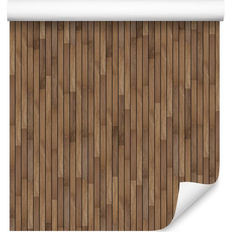 Carta da parati minimalista effetto legno per soggiorno e camera da letto, 50x1000 cm (1/5)