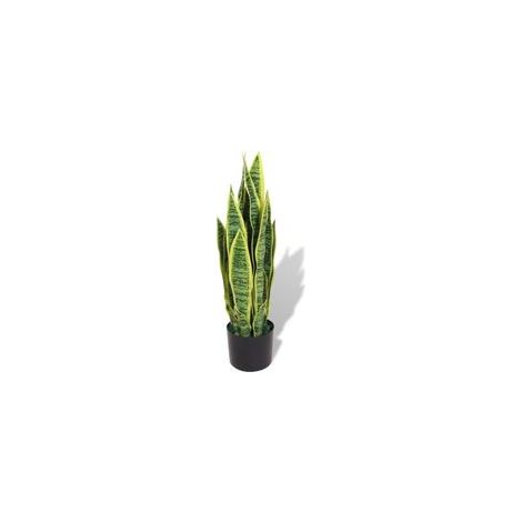 Sansevieria verde artificial en maceta de 65cm - Crezuo