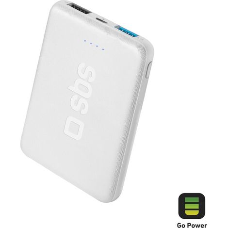 SBS TEBB5000POCW Powerbank Lithium Polymer (LiPo) 5000 mAh Weiß