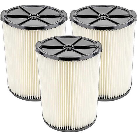 Lot de 3 cartouches filtrantes de rechange VF4000 pour aspirateur eau et poussière RIDGID
