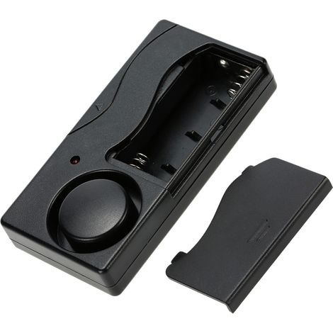 Détecteur de vibration sans fil Alarme 105dB Capteur porte fenêtre Télécommande incluse Réglage sensibilité Adhésif double face (1/5)