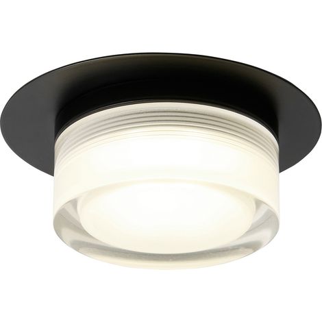 Forum Spa Amalfi Matt Black LED Bathroom Dual Mount Ceiling Light - SPA-44466-BLK (1/4)