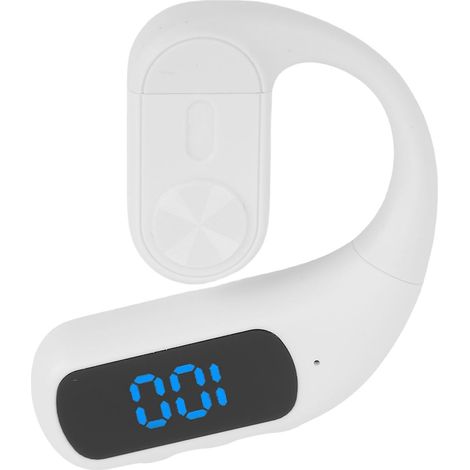 Écouteur sans Fil Bluetooth, Casque D'écoute Confortable, Antibruit, pour Les Sports d'affaires, Une Seule Oreille, 180mAh (White) (1/5)