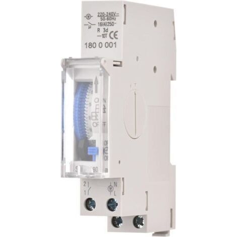 24-hour mechanical timer 15-minute minimum timer Rail mounting Built-in battery, SUL180a AC220-240V Gray - SUL180a AC220-240V Gray FDC (1/5)