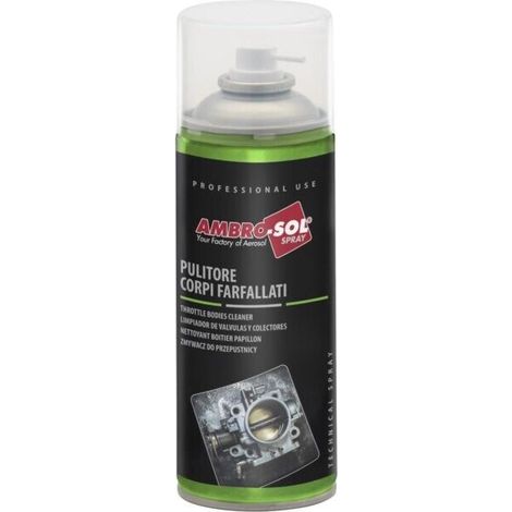 Pulitore Disincrostante Corpi Farfallati AMBRO-SOL Carburatori per motori 400 ml (1/5)