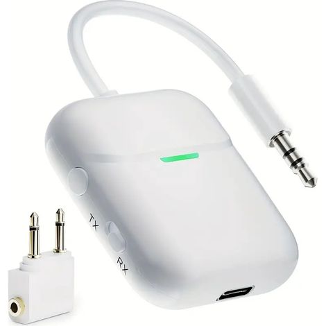 Émetteur et récepteur Bluetooth 5.4 NÖRDIC pour les vols et la télévision, jusqu'à 2 appareils, compatible aptX LL, aptX Adaptive et aptX HD. (1/5)