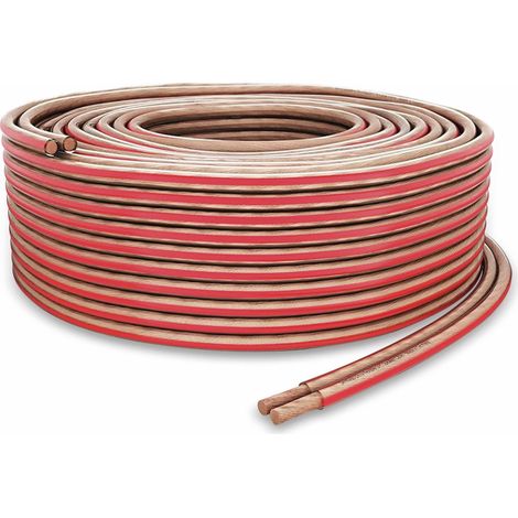 Câble pour haut-parleurs PURELINK, 2x2,5 mm², 10 m, transparent, OFC (1/5)