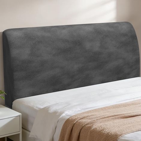 Housse Tete de Lit 180 (Gris Foncé Polaire Silver Fox) (1/5)