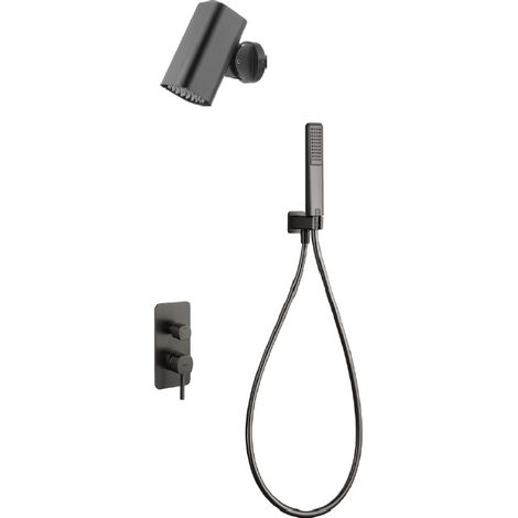 IMEX GPT064-T/BGM TOSCANA-AREZZO Monomando Conjunto Empotrado Black Gun Metal - ref: GPT064-T/BGM (1/2)
