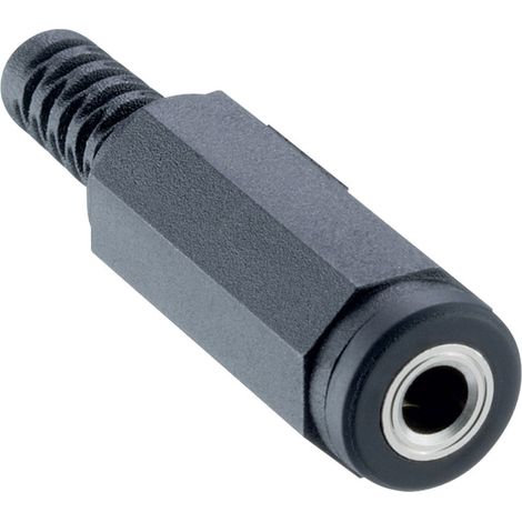 Jack 3.5 mm femelle, droit Lumberg 1520 01 Nombre de pôles: 3 stéréo noir 1 pc(s)