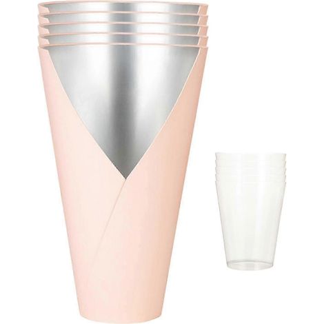 Ensemble de 5 contenants étanches pour compositions florales, accessoires de bricolage (rose clair) (1/5)