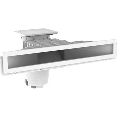 Weltico – Skimmer miroir A800 pour piscine béton – Large meurtrière 12 m³/h – Raccordement 1''1/2 et 2'' – ABS anti UV