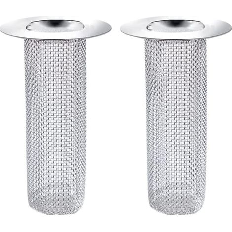 Set di 2 scarichi a pavimento multifunzionali in acciaio inox, dimensioni 5,5 x 8 cm. (1/5)
