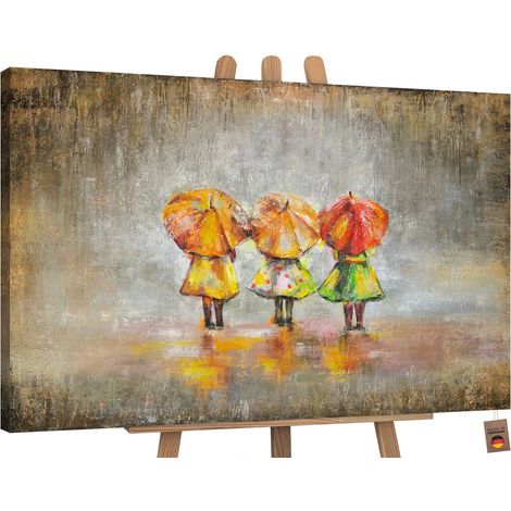 Gemälde Sommerregen auf Keilrahmen 120x80 cm (1/5)