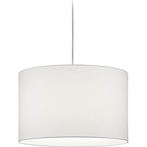 Lampada Sospensione Interno Rotonda 4W Hotel Tessuto Bianco Duoline GD Trio (1/2)