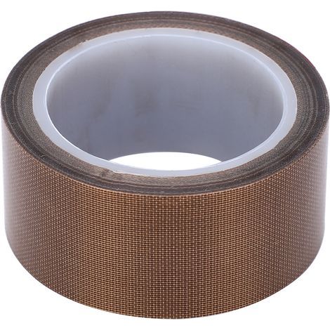 Ruban adhésif isolant en PTFE haute température, rouleau pour machine de mise sous vide, consommable : 0,13 mm x 25 mm x 10 m (1/5)