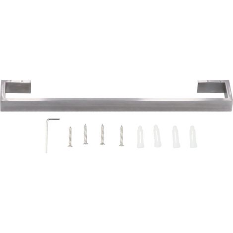 Toallero de pared de 50 cm, fabricado en acero inoxidable 304: almacenamiento para cocina y baño, fácil instalación (toallero, 4 tornillos y tacos incluidos). (1/5)