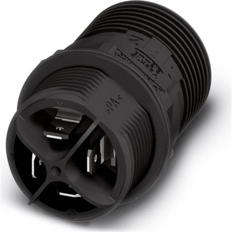 Phoenix Contact 1423986 Connettore per cavi Connettore passaparete Tot poli: 3 + PE Serie (connettore circolare): QUICK