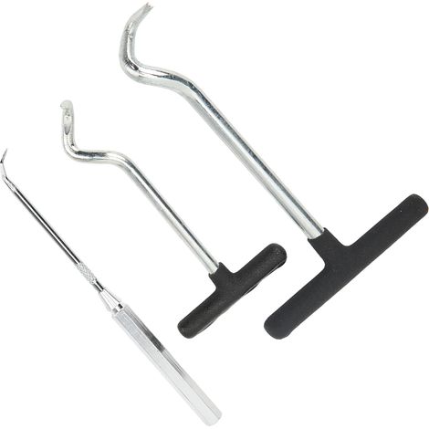 Lot de 3 extracteurs de joints toriques et cache-culbuteurs, poignée souple en acier, démonte joint d'huile pour voiture, SUV, camion (1/5)