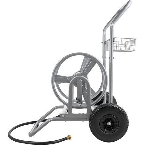 Mophorn Carrello Avvolgitubo per Tubo dell'Acqua, Carrello da Giardino per Tubi ad Alta Pressione con Capacità massima di 6096 cm/9144 cm, Bobina per Stoccaggio Tubi per Irrigazione, Senza Tubo