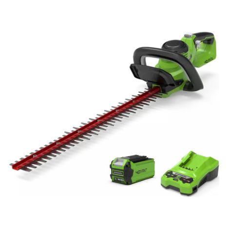Cortasetos 61cm 40V GREENWORKS - Batería 2.0 Ah - Cargador - G40HT61
