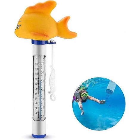 Thermomètre flottant pour piscine, magnifique thermomètre d'intérieur/extérieur pour piscine, spa, baignoire, jacuzzi, aquarium. (1/5)