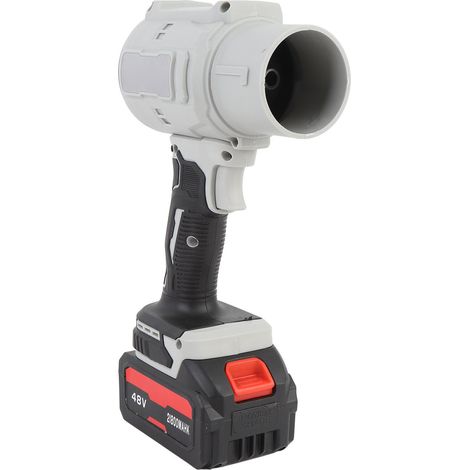 Souffleur de feuilles sans fil compact 130000 tr/min, mini ventilateur électrique portatif avec chargeur, 2 batteries 21,8 Ah pour clavier, voiture, prise UE (1/5)