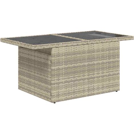 Maison Exclusive - Garten-Sofa-Set mit Kissen 9 pcs Hellgrau Poly