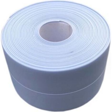 (2 pieces Blue) Flexible Baseboard - End Strip for Kitchen and Bathroom 22 mm 3.2 m, Self-Adhesive Seal, Flexible Folding Strip, Sealing Joint