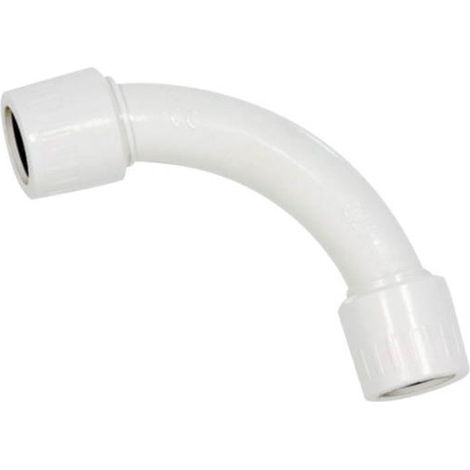 Raccordo Tubo Rigido Diametro 25mm IP65 Curva Semplice 90° Tubo a Tubo FAEG FG16125