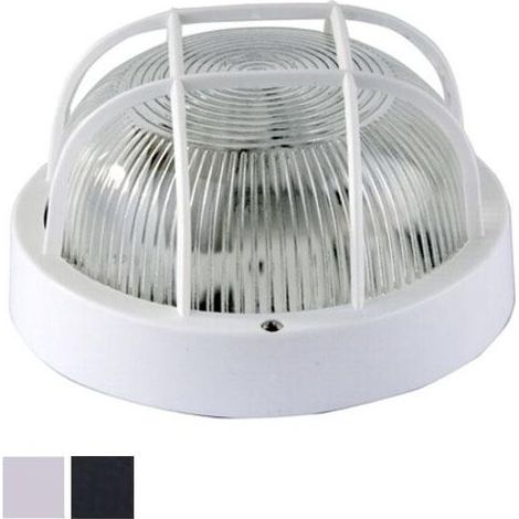 Syntesy Plafonnier Pl Rond Noir Grille Syntesy 00543 2602 Bk