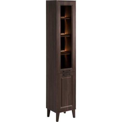 Colonne 2 portes Moka Bois foncé (1/5)