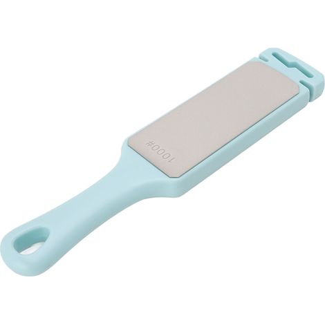 Affûteur de couteaux rapide Emery double face, bâtonnet d'affûtage multifonctionnel pour la maison et la cuisine, bleu (1/5)