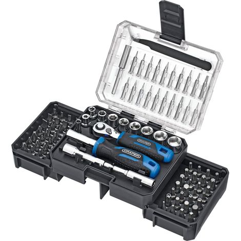 Draper 27785 Ratchet and Screwdriver Bit Set (92 Piece)