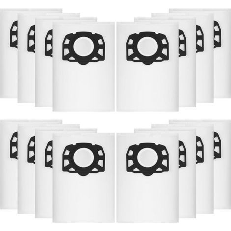 16Pièces Sacs AspirateurPour Kärcher WD4 WD5 WD6 WD5 P WD6 P MV4 MV5 MV6, sacs filtrants en non-tissé 487,sacs filtrants pour aspirateur humide et sec,Pour Kärcher 2.863-006.0 (1/5)
