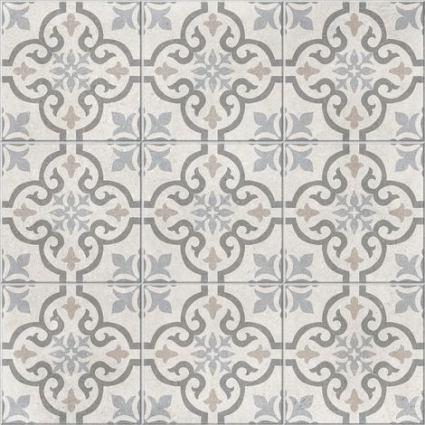 Carrelage sol effet carreaux de ciment Stella blow 60x60 cm - Réflex Boutique