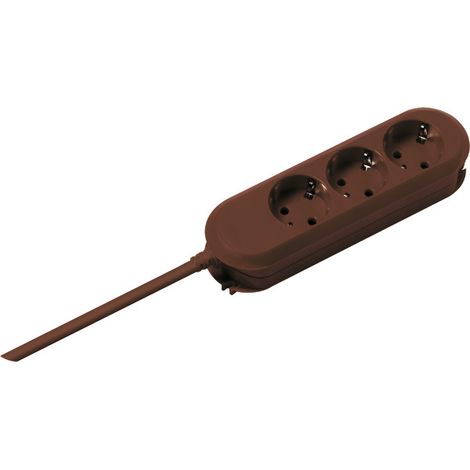 BACHMANN SMART 3xCEE7/3 marrón Corriente 3,0m CEE7/7, 388.471