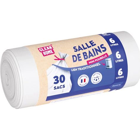Sac Poubelle Blanc 6l Hygiène Idéal Salle De Bain Et Petits Déchets - Sphere Distribution