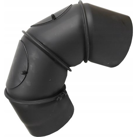 Codo de acero ajustable, 4 segmentos, 120 mm