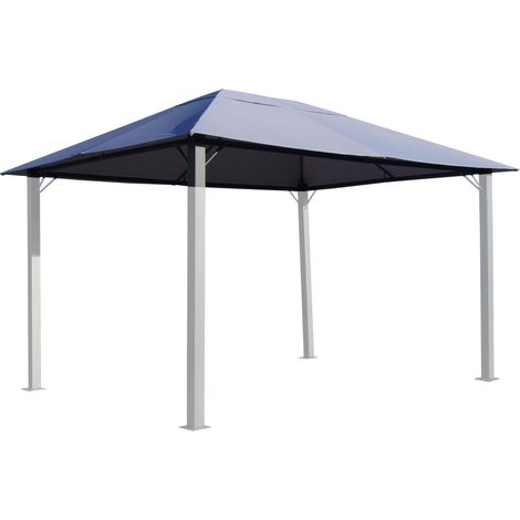 Ersatzdach für Pavillon Paris 3x4m Pavillondach Platingrau (1/5)