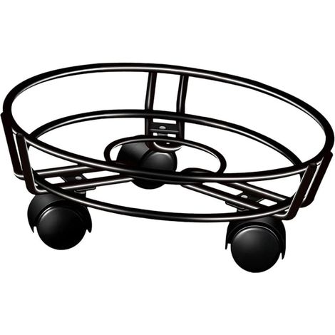 Support de Pot de Fleurs à roulettes pour la Maison, Chariot de Jardinage Mobile avec Roue verrouillable pour Plantes en Pot de Patio, Grands Pots, 32 Cm X 9.5 Cm