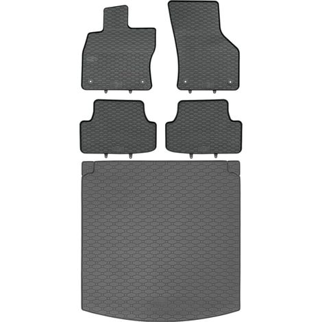 RIGUM 429015 Baule + Tappetini GEYER 810/4C - Seat Leon III ST / Leon X-Perience Kombi 01.2014-02.2020 (baule superiore e inferiore) poggiapiedi AV2 anteriore - INSTALLATO